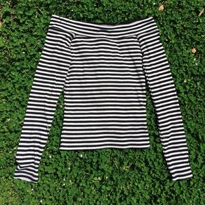 Hollister Off The Shoulder Long Sleeve Top